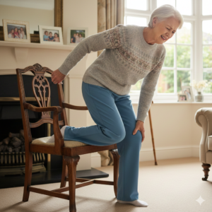 Bolesti kolene 2 Koleno cvik na židli